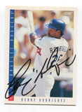 1993 Score Henry Rodriguez Signed Card Baseball MLB Autographed AUTO #681