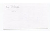 Roe Skidmore Signed 3x5 Index Card Autographed MLB Baseball Chicago Cubs