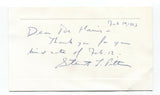 Steuart L. Pittman Signed Card Autographed Signature Attorney Politician