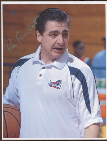 Ron Everhart Signed 8.5 x 11 Photo College NCAA Basketball Coach Autographed