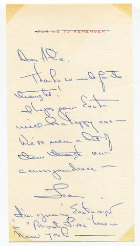 Lee Bowman Signed Handwritten Letter Vintage TLS Autographed Actor Cover Girl