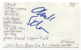 Chuck Sklar Signed 3x5 Index Card Autographed Signature Actor Comedian Writer