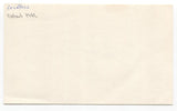 Les Moss Signed 3x5 Index Card Baseball Autographed Signature St. Louis Browns