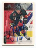 1998-99 Upper Deck MVP Jeff Shantz Signed Card Hockey AUTO #33 Calgary Flames