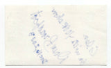 Dave Broadfoot Signed 3x5 Index Card Autographed Actor Royal Canadian Air Farce