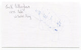 John "Jack" Billingham Signed 3x5 Index Card Autographed Cincinnati Reds