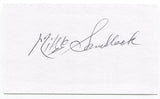 Mike Sandlock Signed 3x5 Index Card Autographed MLB Baseball Brooklyn Dodgers