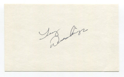 Terry Dischinger Signed 3x5 Index Card Autographed Basketball Detroit Pistons