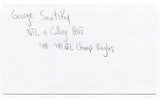 George Savitsky Signed 3x5 Index Card Autographed NFL Football College HOF