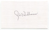 Dick Williams Signed 3x5 Index Card Autograph Baseball MLB Brooklyn Dodgers HOF