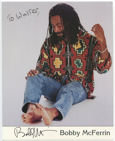Bobby McFerrin Signed 8x10 Photo Vintage Autographed Signature Singer