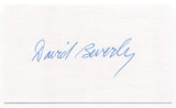 David Beverly Signed 3x5 Index Card Autographed Football Green Bay Packers NFL