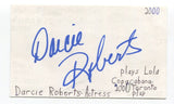 Darcie Roberts Signed 3x5 Index Card Autographed Actress Dream Crazy For You