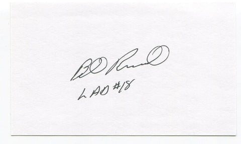 Bill Russell Signed 3x5 Index Card Autographed MLB Baseball Los Angeles Dodgers