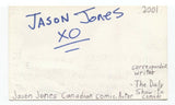 Jason Jones Signed 3x5 Index Card Autographed Signature Actor Comedian