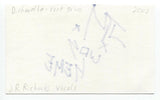 J.R. Richards Signed 3x5 Index Card Autographed Signature Dishwalla Vocalist