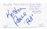 Kristen Peace Signed 3x5 Index Card Autographed Actress Bella Sara Far Cry