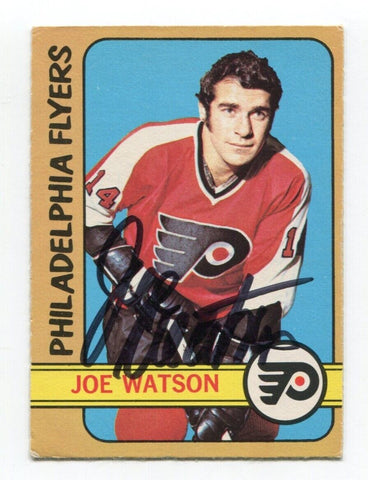 1972-73 O-Pee-Chee OPC Joe Watson Signed Hockey Card Autographed AUTO #62