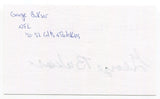 George Buksar Signed 3x5 Index Card Autograph NFL AAFC Football Chicago Hornets