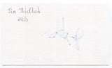 Jim Strickland Signed 3x5 Index Card Autographed Baseball Minnesota Twins