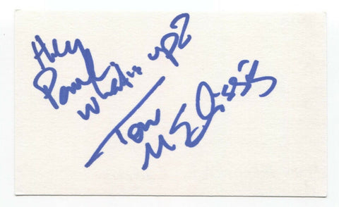 Tom Melissis Signed 3x5 Index Card Autographed Signature Actor Degrassi