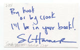 Sarah Harmer Signed 3x5 Index Card Autographed Signature Singer