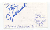 Stephen Wenslawski Signed 3x5 Index Card Autographed Actor Fosse