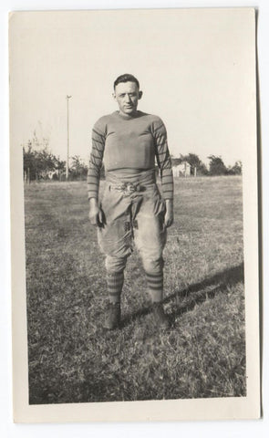 1924 John Harvey Augustana College Football Type 1 Original Snapshot Photo