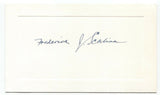 Frederick J. Schlink Signed Card Autographed Signature Activist Author