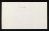 Oscar Roettger Signed 3x5 Index Card Autographed Vintage Baseball Signature