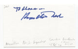 Knowlton Nash Signed 3x5 Index Card Autographed Signature Journalist Anchor
