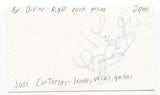 By Divine Right - Jose Miguel Contreras Signed 3x5 Index Card Autographed Band