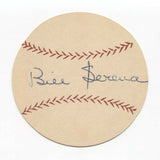 Bill Serena Signed Paper Baseball Autographed Signature Chicago Cubs