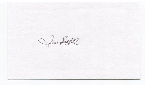 Tom Saffell Signed 3x5 Index Card Autographed Baseball 1949 Pittsburgh Pirates