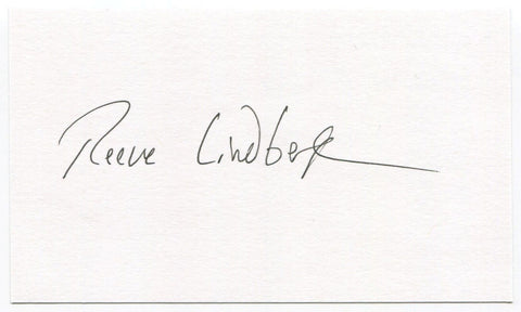 Reeve Lindbergh Signed 3x5 Index Card Autographed Author Charles' Daughter