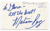 Matraca Berg Signed 3x5 Index Card Autographed Signature Country Singer
