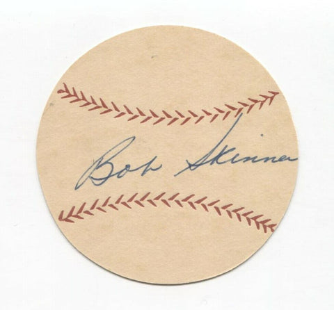 Bob Skinner Signed Paper Baseball Autographed Signature Pittsburgh Pirates
