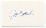 Jon Matlack Signed 3x5 Index Card Baseball Autographed Signature ROY 1972