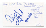 David Light Signed 3x5 Index Card Autograph Actor Little Mermaid In The Light