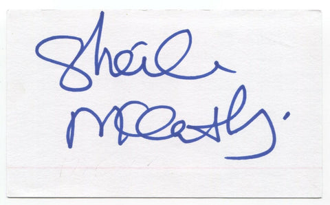 Sheila McCarthy Signed 3x5 Index Card Autographed Signature Actress Die Hard