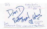 Dan Domenech Signed 3x5 Index Card Autographed Actor Glee Gotham