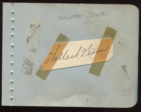 Willard Nixon Frank Malzone Signed Album Page Autographed Signature Vintage Auto