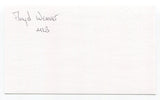 Floyd Weaver Signed 3x5 Index Card Autograph Baseball MLB Cleveland Indians