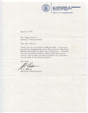 Andrew E. Gibson Signed Letter TLS Autographed Maritime Administrator 