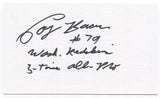 Coy Bacon Signed 3x5 Index Card Autographed Signature San Diego Chargers NFL