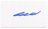 Beau Allred Signed 3x5 Index Card Autographed Signature Cleveland Indians 