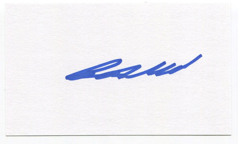 Beau Allred Signed 3x5 Index Card Autographed Signature Cleveland Indians 