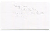 Bob "Bobby" Doerr Signed 3x5 Index Card Autographed MLB Baseball Red Sox HOF