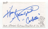 Kim Stengel Signed 3x5 Index Card Autographed Actress The Adventures of Tintin