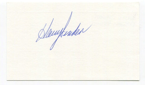 Harry Sinden Signed 3x5 Index Card Autographed NHL Hockey Hall of Fame HOF